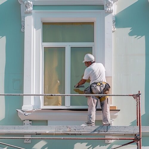 Vorbereitung der Fassadensanierung in Potsdam